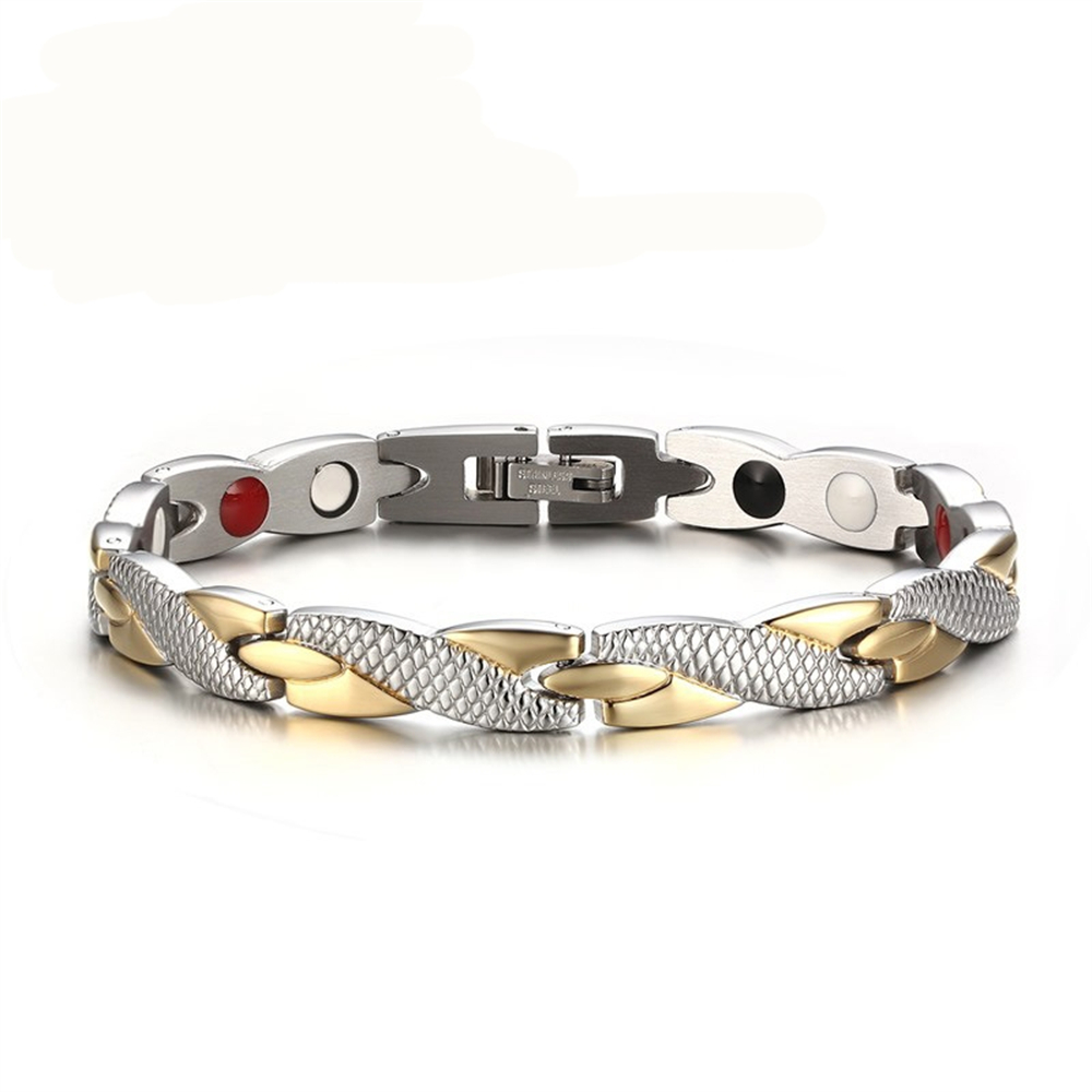 Men Accessories Singapore - Bracelet magnétique sain torsadé en T