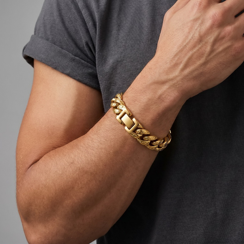 Men'S Accessories Hand Bands - Bracelet pour homme en acier inoxydable