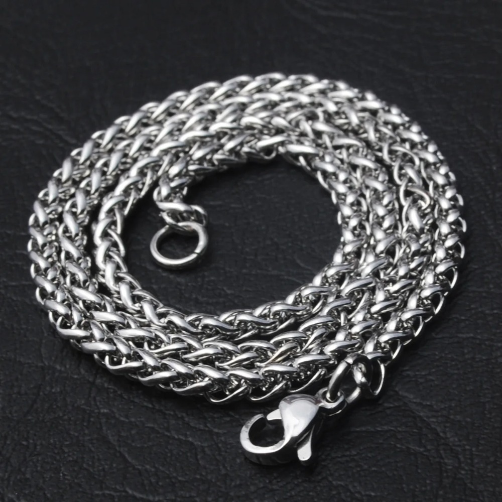 Men Accessories Singapore - Collier à chaînes torsadées en acier