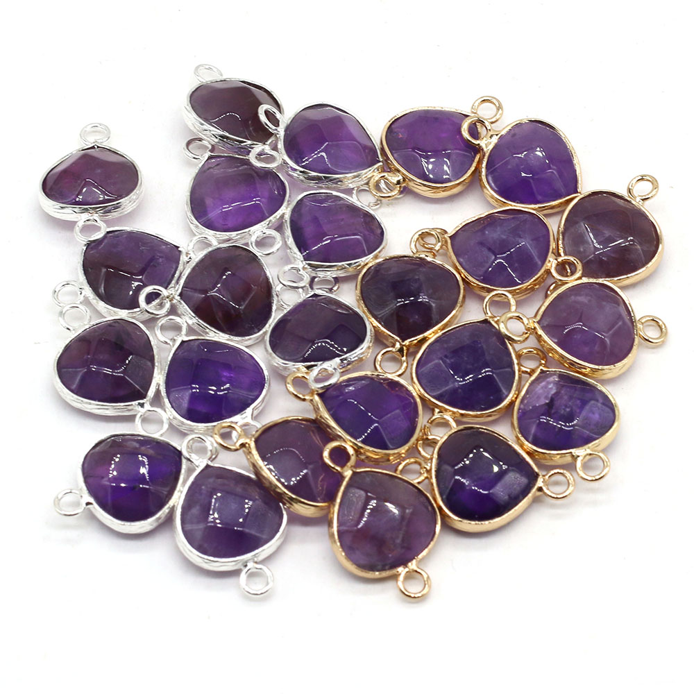 Men Accessories Bracelet - Connecteurs en pierre naturelle, 2 pièces,