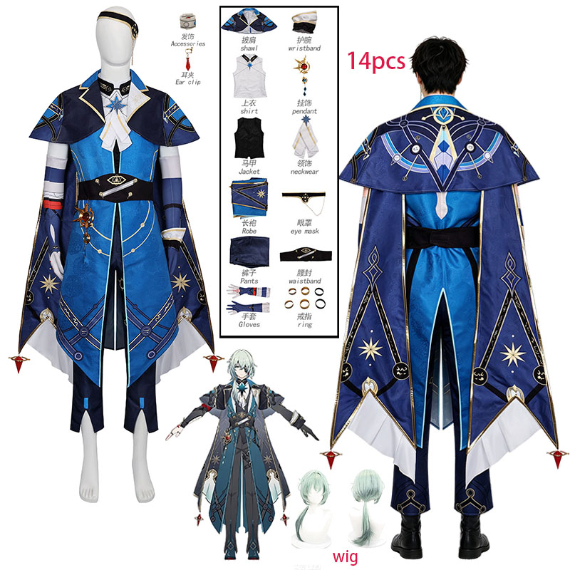Men'S Accessories Anime - Costume de cosplay Anaxagoras du jeu