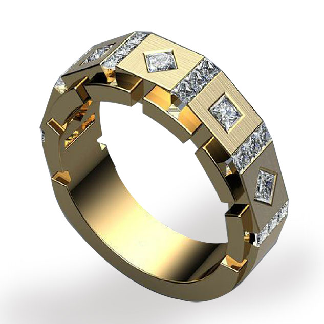 Men'S Accessories Hand Bands - Ofertas – bagues géométriques en cristal
