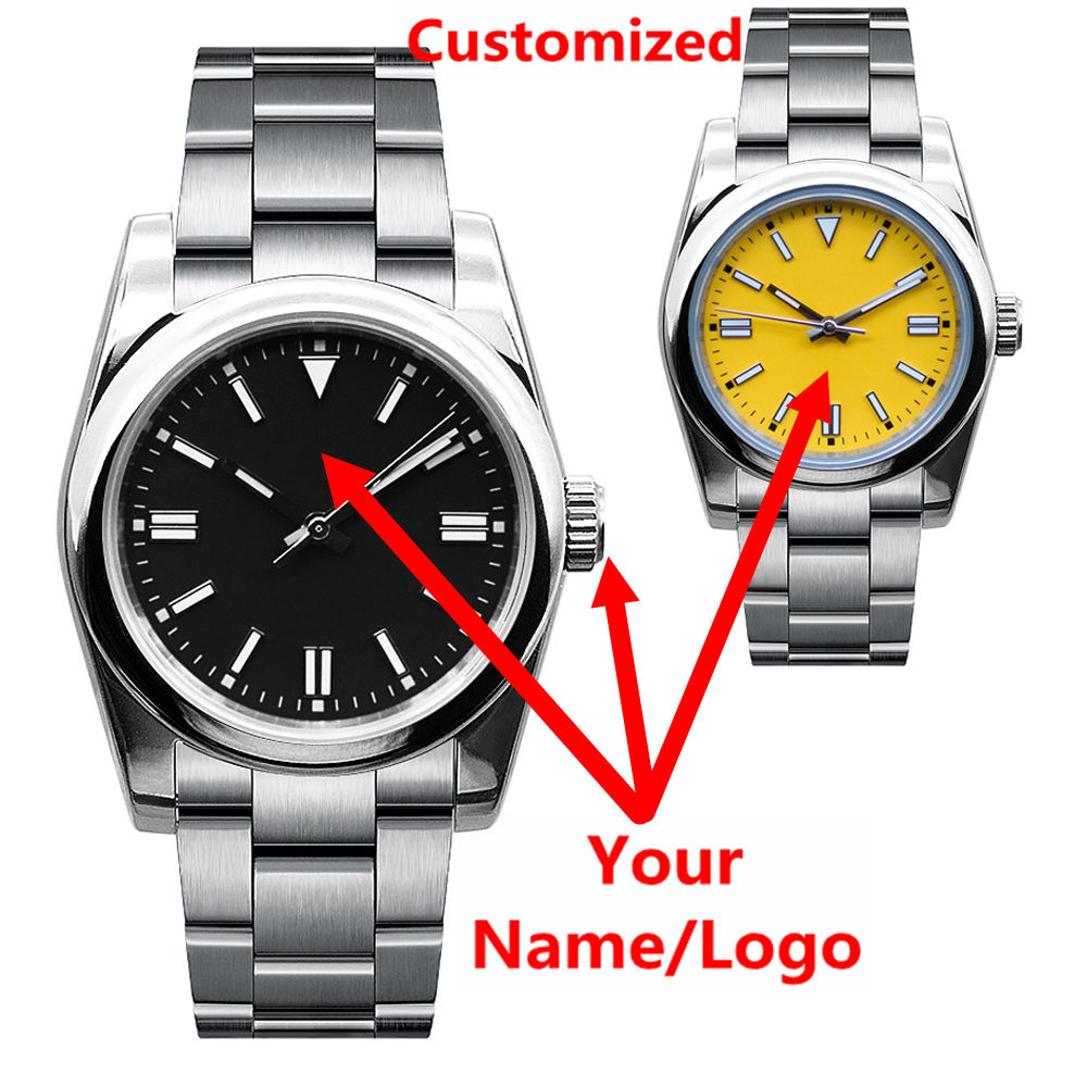 Men Accessories Bracelet - Montre homme personnalisée avec logo, saphir,
