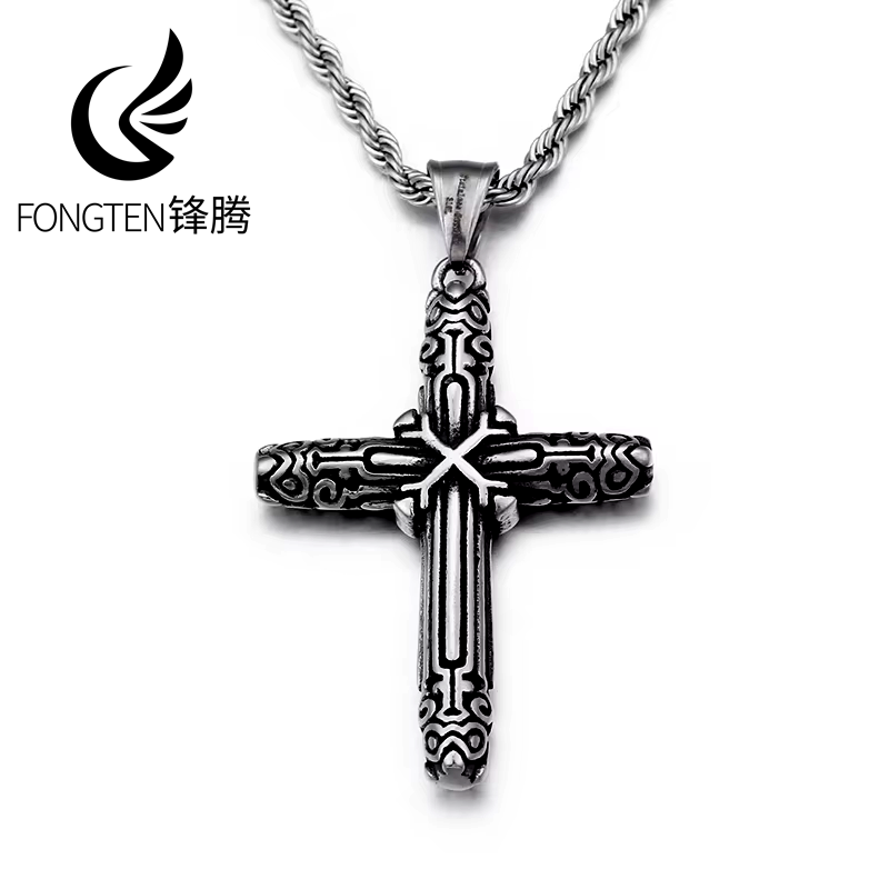 Fongten – collier pendentif cr - Men Accessories Singapore avis et prix