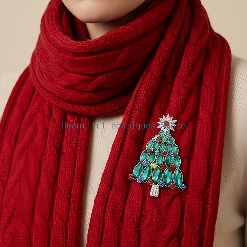 Broche arbre noël U4LF, couleu - Men Accessories Look avis et prix