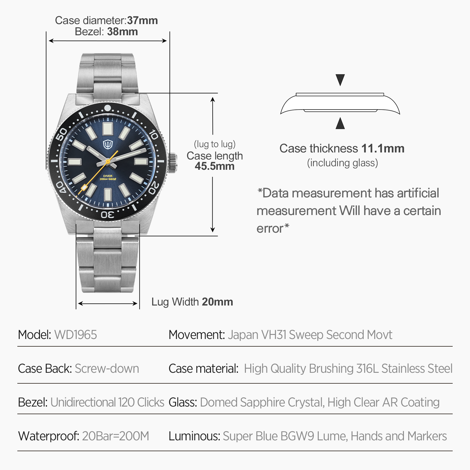 Watchdives – montre-bracelet p - Men Accessories Bracelet avis et prix