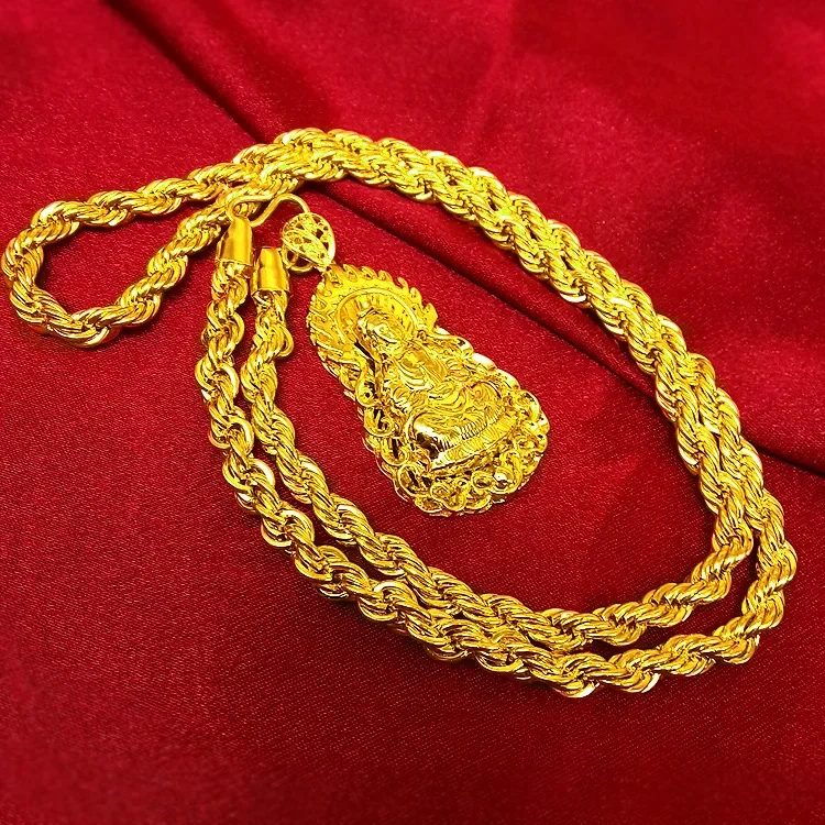 Collier en or véritable 24K AU - Men Accessories Look avis et prix