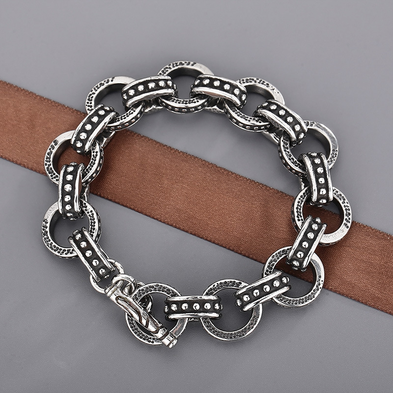 Bracelet de motard en acier in - Men'S Accessories Hand Bands avis et prix