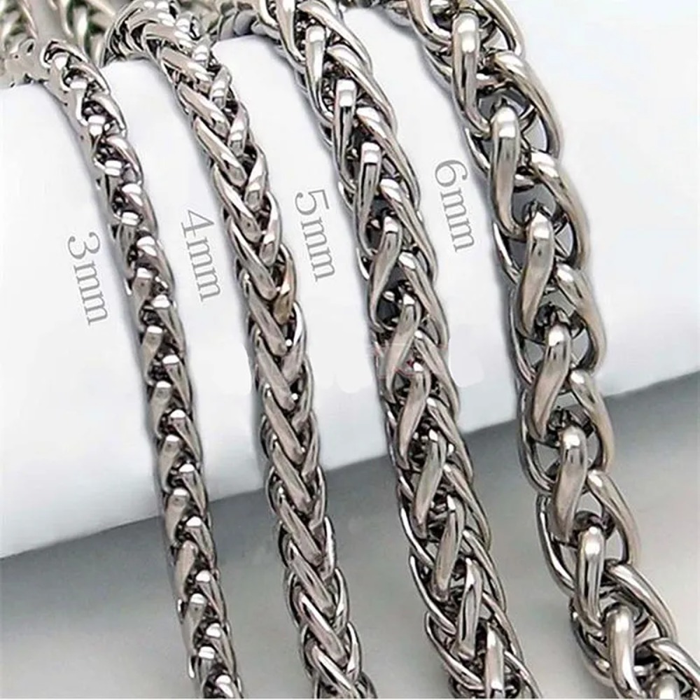 Collier à chaînes torsadées en - Men Accessories Singapore avis et prix