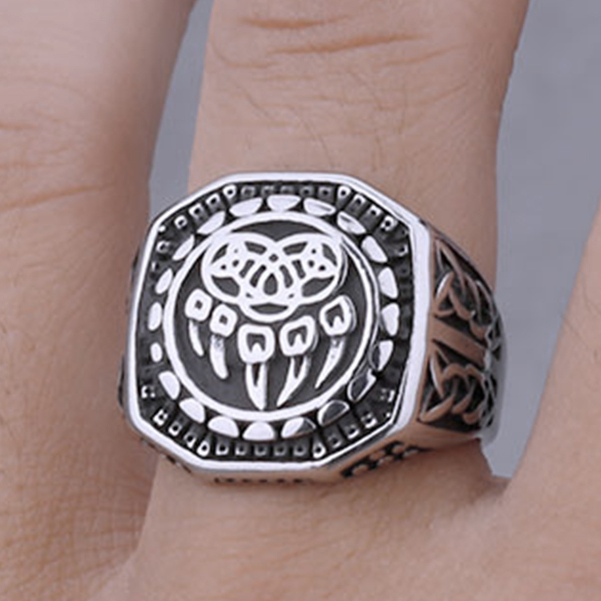 Bague en acier inoxydable styl - Men'S Accessories Hand Bands avis et prix