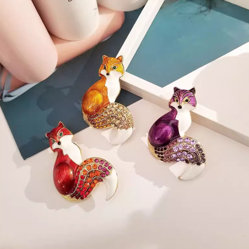 Broche rétro en forme de renar - Men'S Accessories Trends 2025 avis et prix
