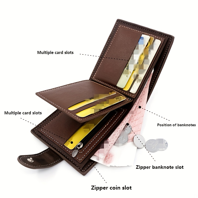 Portefeuille à deux volets en  - Bifold Leather Wallet avis et prix