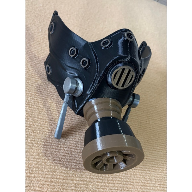 Masque à gaz noir imprimé en 3 - Men Accessories For Party avis et prix
