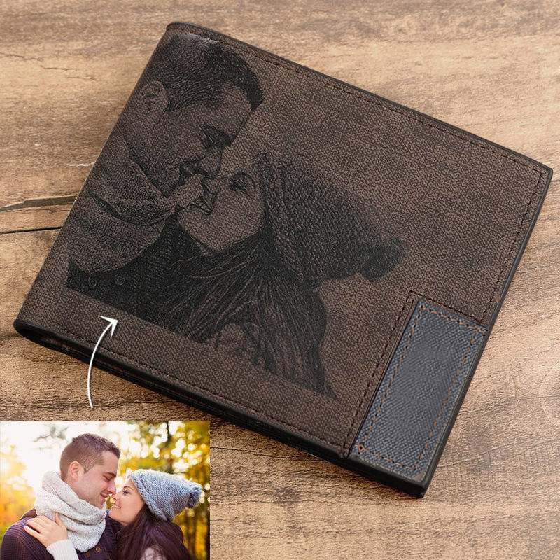 Image personnalisée portefeuil - Bifold Leather Wallet avis et prix