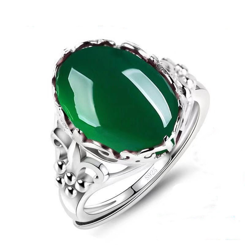 Bague en calcédoine bleue natu - Men'S Accessories Hand Bands avis et prix