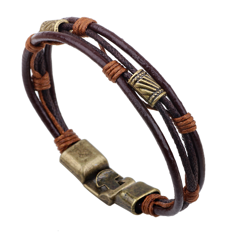 CC150 – Bracelet en cuir tissé - Men'S Accessories Hand Bands avis et prix