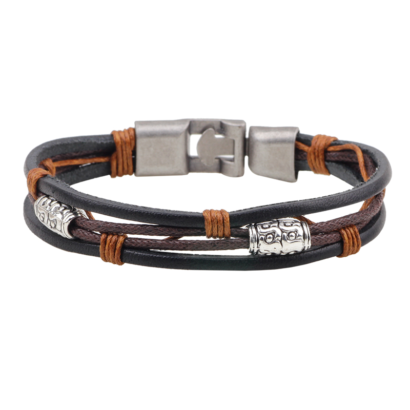 CC150 – Bracelet en cuir tissé - Men'S Accessories Hand Bands avis et prix