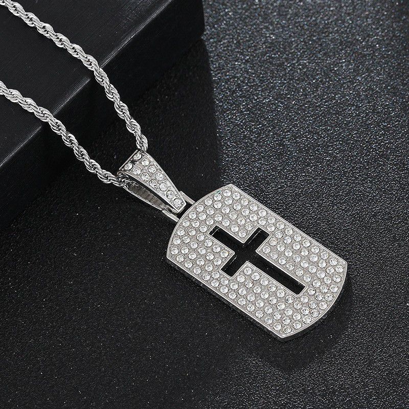 Collier pendentif Hip Hop, pol - Men Accessories Singapore avis et prix